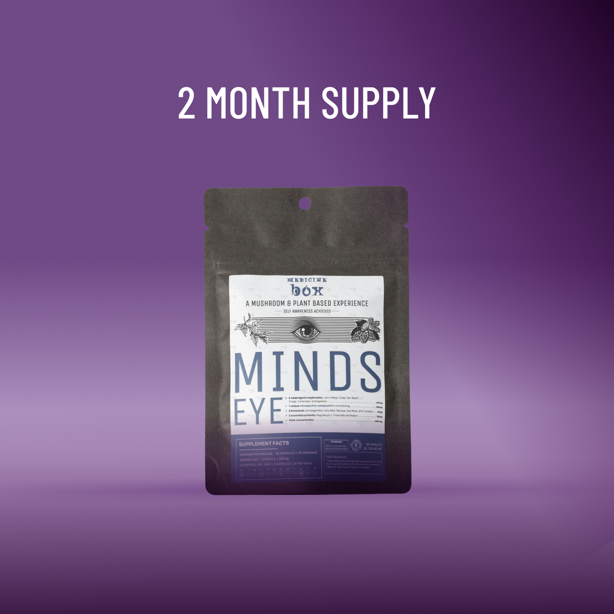 Mind's Eye Introspection | Adaptogens, Nootropics & Mushroom Blend